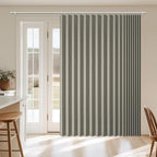 AJAZZ Blackout Accordion Door Curtain 98"x84" Grey - Image 9