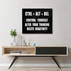 Pyradecor Motivational CTRL+ALT+DEL Classroom Positive Quotes Inspirational - Image 4