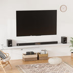 Heimlove Floating Shelves for Wall 48 Inches Long, 9.3" Deep White Floating - Image 2