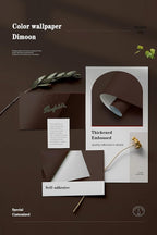Dimoon 236.2''x17.7''Coffee Brown Peel and Stick Wallpaper Contact Paper Modern - Image 4