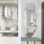 QDSSDECO Full Length Mirror 63"x24" Irregular Wall Mirror Cloud Frameless - Image 7