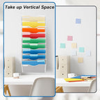 EASEPRES 10 Pocket Mesh Hanging Wall File Organizer, Wall Mounted Mail Paper - Image 4