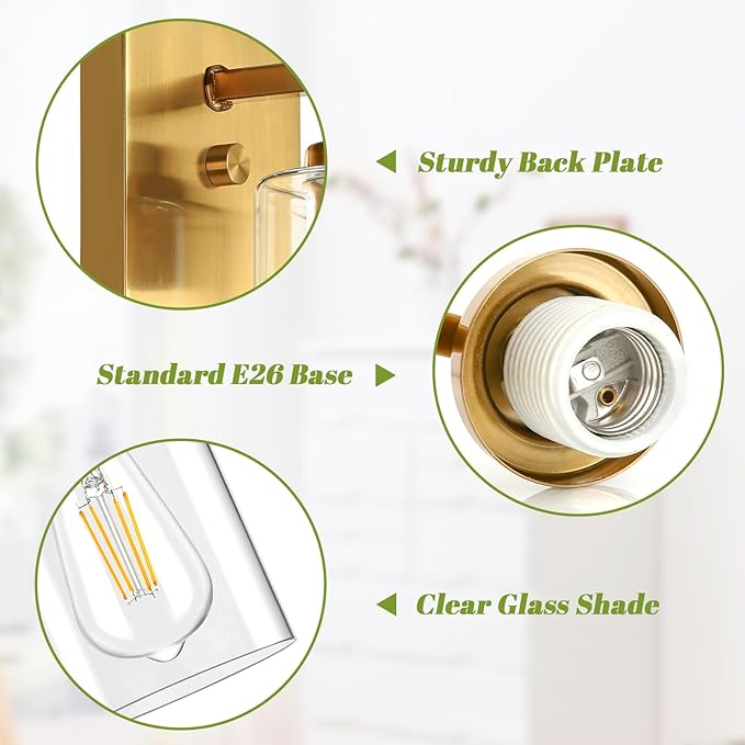 VerRon Wall Sconces, Modern Vanity Lights, Sconces Wall Lighting - Image 7