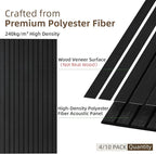 TO-TH Wood-Look Acoustic Panel, 4 Pack 47.2” x 23.6” Soundproof Wall Panels - Image 2