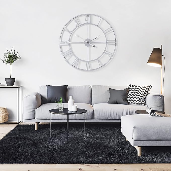 LEIKE 32" Large Modern Wall Clocks, Nearly Silent, Little Ticking, Battery - Image 7