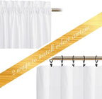 NICETOWN Insulated White Velvet Curtains - Image 3