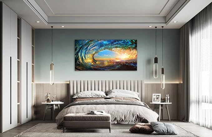 Cao Gen Decor Art S06750 Giant Wave Water Wall Art Canvas Prints 1 Panels Ocean - Image 5