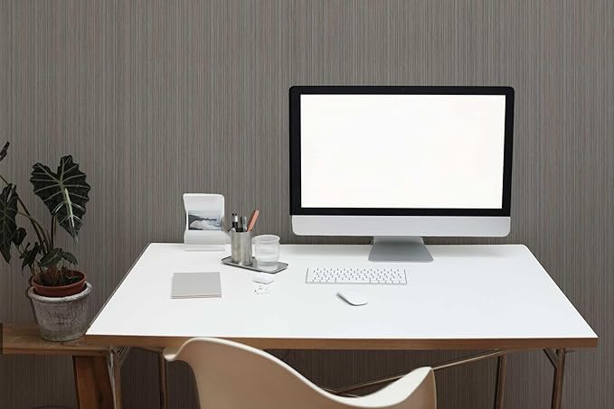 YXTII 20.8" x 196.8" Thick Peel and Stick Grasscloth Wallpaper - Image 3