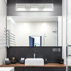 SineRise LED Modern Bathroom Vanity Light Fixtures, Matte White Modern Acrylic - Image 5