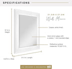 MCS 15 x21 Inch Wall Mirror, 21x27 Inch Overall Size - Image 3