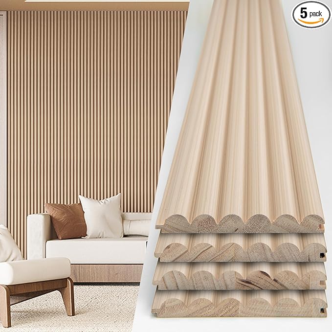 Art3d Fluted Wood Panel by Art3d
