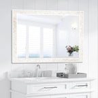 Tanmicoshomy White Shell Framed Rectangular Mirrors - Image 7