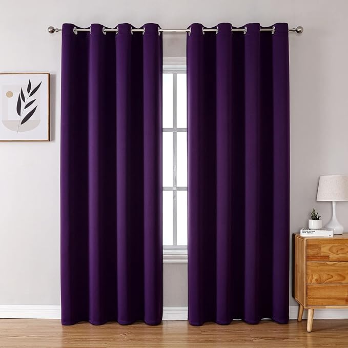ChrisDowa Blackout Curtains 120 Inches Long 2 Panels Set by ChrisDowa