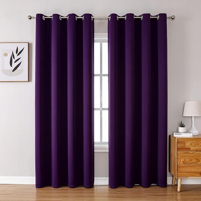 ChrisDowa Blackout Curtains 102 Inches Long 2 Panels Set by ChrisDowa