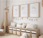 Joocrise Nursery Scripture Wall Art Set of 3 Nursery Bible Verse Wall Decor - Image 3