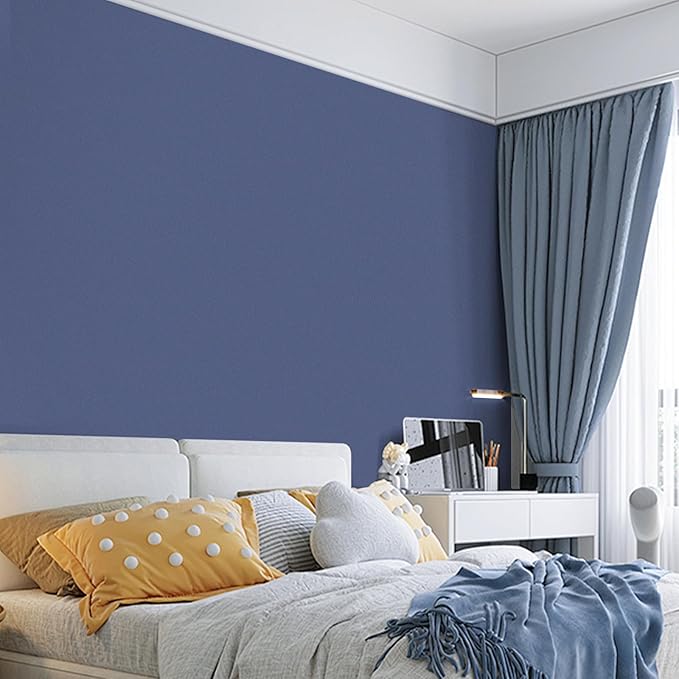 practicalWs Blue Peel and Stick Wallpaper 15.7" x 393.7" Blue Contact Paper - Image 2