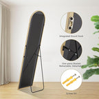 Simple Deluxe Arched Full Length Mirror, - Image 6
