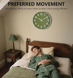 Wall Clocks Battery Operated, 12 Inch Non Ticking Wall Clock, Silent Analog - Image 4