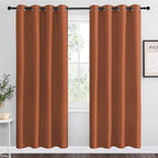 NICETOWN Halloween Burnt Orange Insulated Curtains Blackout Draperies by NICETOWN