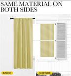 NICETOWN Bedroom Window Curtain Panels, Paler Yellow, 2 Panels, 62 in x 72 in - Image 5