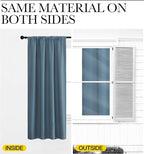 NICETOWN RV Blackout Curtains for Camper Windows, Smoky Blue, Short Blackout - Image 5