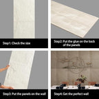 4-Pack 3D PU Stone Wall Panels for Interior Decor Faux Stone Accent Tiles - Image 4