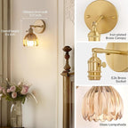 Shenmoyl Vintage Battery Operated Wall Sconce - Image 5