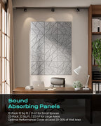 22-Pack Acoustic Panels, Peel & Stick Sound Proof Foam Panels - Image 5