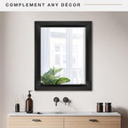 MCS Simplicity 22x28 Large Wall Mirror, Vertical & Horizontal Wall Hanging - Image 2