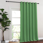 NICETOWN Room Divider Curtain 132 Inches Long, Wide Blackout Sliding Door - Image 2