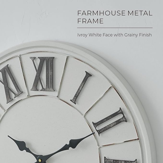 Large Farmhouse Wall Clock - Image 6