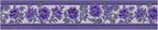 Purple Floral Wallpaper Border 196x4 Inch Peel and Stick Wall Border Self - Image 2