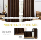 NICETOWN Brown Velvet Room Darkening Curtains, Home Decor Light Blocking - Image 5