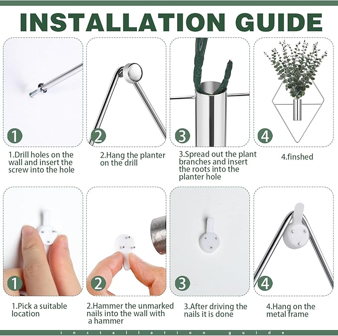 Jexine 8 Pcs Hanging Planters - Image 3
