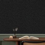 Black Peel and Stick Wallpaper Slight Velvety Feeling Woven Fabric Grasscloth - Image 4