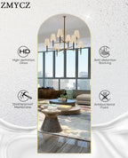 Full Length Mirror, Oversized Standing Mirror, Hanging or Leaning Against Wall - Image 7