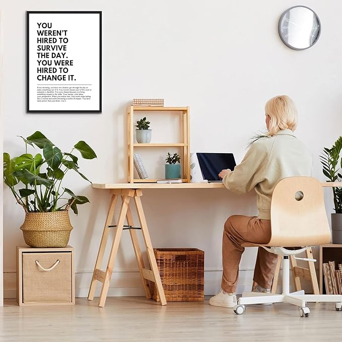 You Were Hired to Change It Motivational Wall Art Empowering Quote canvas wall - Image 6