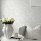 Ismoon Floral Peel and Stick Wallpaper Grey Contact Paper Boho Watercolor - Image 2