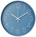 Wall Clock 12 Inch Non-Ticking Silent Modern Simple Style Round Decor Clock by BAKBRAND