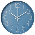 Wall Clock Non-Ticking Silent Modern Simple Style Round Decor Clock by BAKBRAND