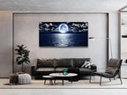 Cao Gen Decor Art S06998 Wall Art Canvas Prints Moon Sea Ocean Landscape 1 - Image 7