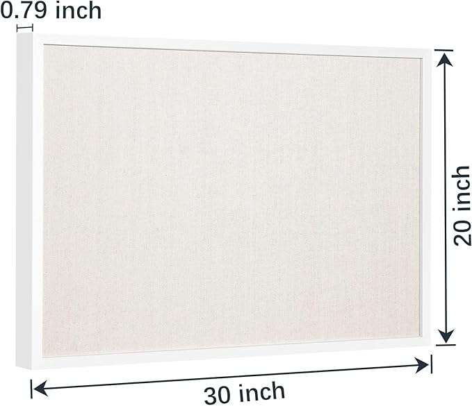 OWLKELA 20'' x 30'' Linen Bulletin Board, Vision Board and Decorative Hanging - Image 2
