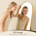 Antok 81" x41” Arched Full Length Floor Mirror, Free Standing/Wall Mount/Leaning - Image 7