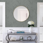 Grey Floral Peel and Stick Wallpaper Embossed Contact Paper 17.7 inch x - Image 4