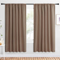NICETOWN 2 Panels Blackout Curtains, Rod Pocket Window Curtains Room Darkning by NICETOWN