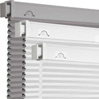 Grandekor No Drill No Tools Cordless Cellular Shades, 30.5" W x 64" H, Light by Grandekor