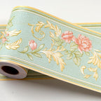 AbaBoorty Green Floral Wallpaper Border Decor 196"X4.1" Peel and Stick Wall - Image 9