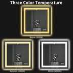 LOAAO 40"X38" LED Bathroom Mirror - Image 5