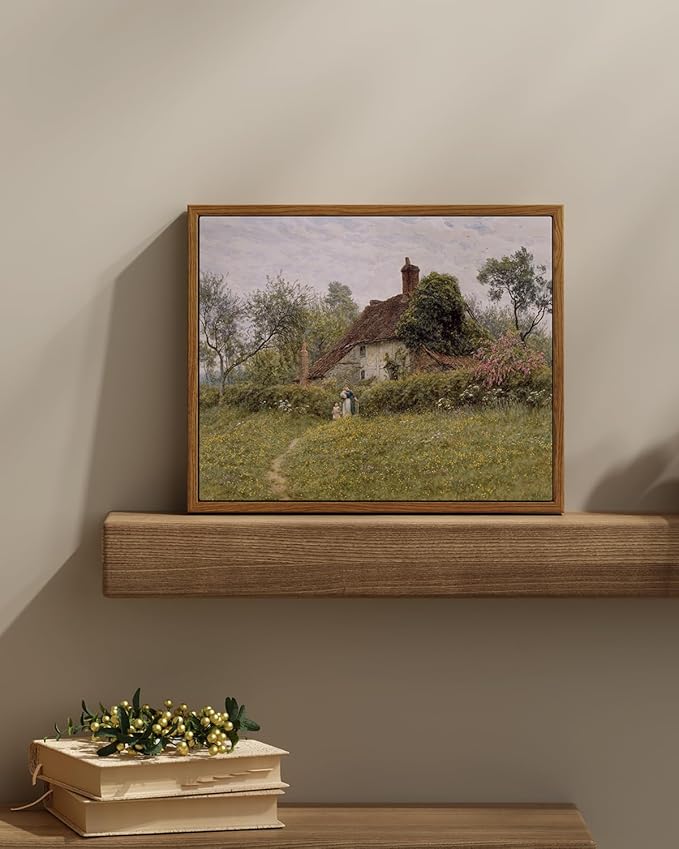 InSimSea Framed Canvas Wall Art Vintage Decor, Landscape Wall Art Prints - Image 2