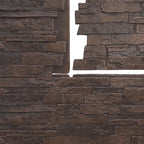EverStone Acadia Ledge Faux Stone Panel, Dark Tobacco Color - Image 9